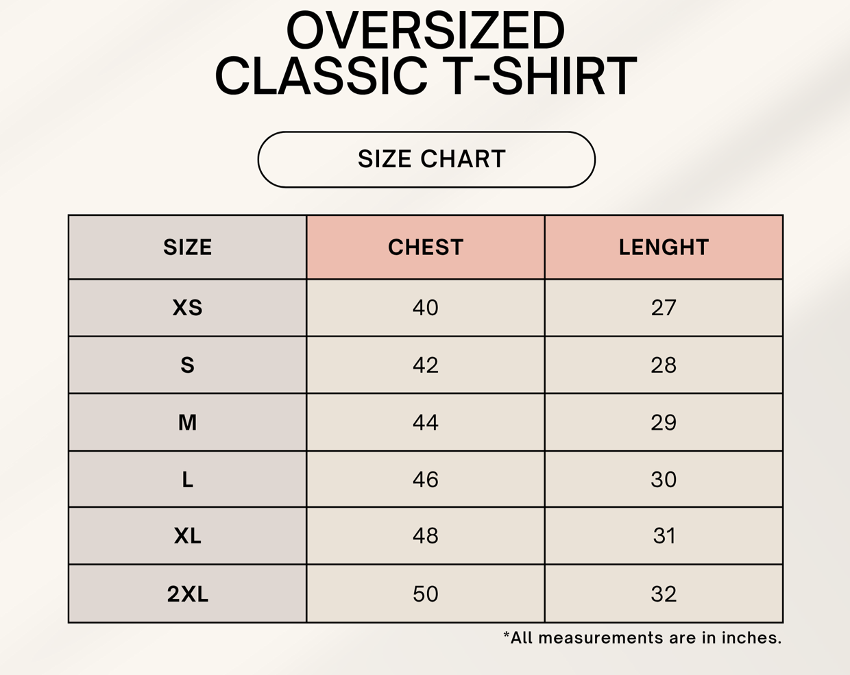 Color_Size Chart